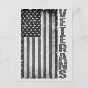 AMERICAN FLAG VETERANS DAY 4TH OF JULY   POSTCARD