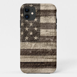 American Flag Vintage iPhone 11 Case