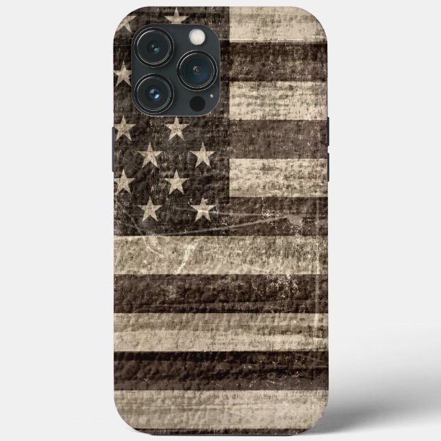 American Flag Vintage Case-Mate iPhone Case (Back)
