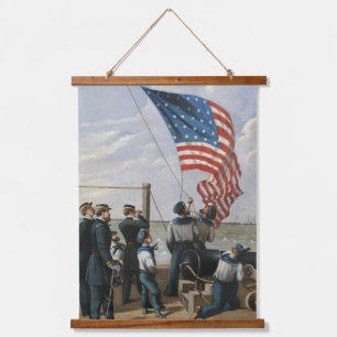 American Flag Vintage Military Navy Painting Art Hanging Tapestry