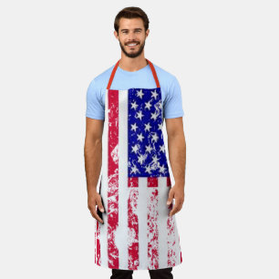 American Flag, Vintage USA Flag Chef Apron