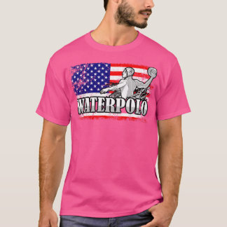 American Flag Water Polo Player Usa Waterpolo Wate