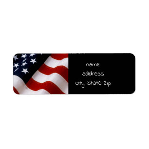 American flag wavy