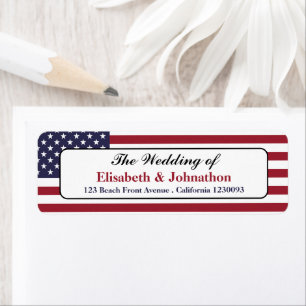 American Flag Wedding