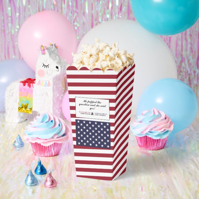 American Flag Wedding Favor Box (Party)
