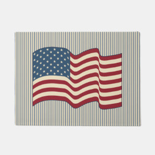 American Flag Welcome Mat Doormat Rug Gift