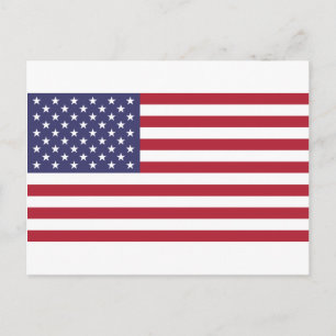 American flag, whole or detail view postcard
