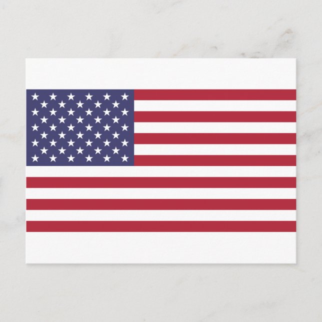 American flag, whole or detail view postcard (Front)