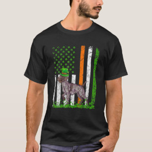 American Flag Wirehaired Pointing Griffon Dog Love T-Shirt