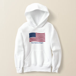 American Flag with Custom Slogan