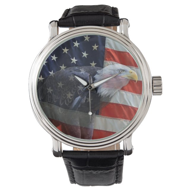 American Flag with Eagle Watch (Front)