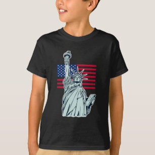 American Flag with Lady Liberty    T-Shirt