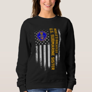 American Flag World S Greatest Navy Submarine Vete Sweatshirt