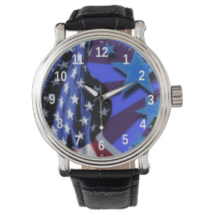 American Flag Wrist Watch