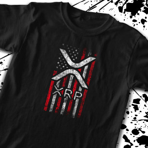 American Flag - XRP Crypto Currency Cryptocurrency T-Shirt