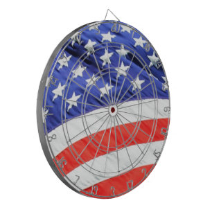 American Flag, you can add text and upload photos Dartboard