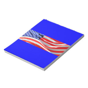 American Flag, you can add text and upload photos Notepad