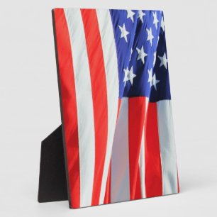 American Flag, you can add text and upload photos Plaque