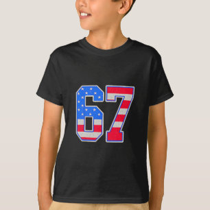 American Flage 67 Six Seven Meme  T-Shirt