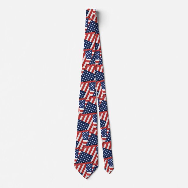 American flags collage tie (Front)