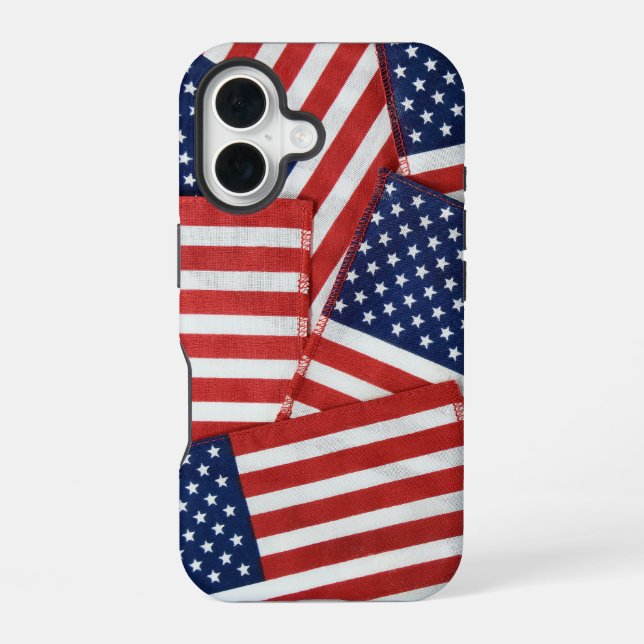 American Flags Collection iPhone 16 Case (Back)