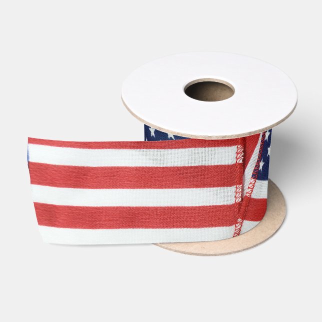 American Flags Satin Ribbon (Spool)