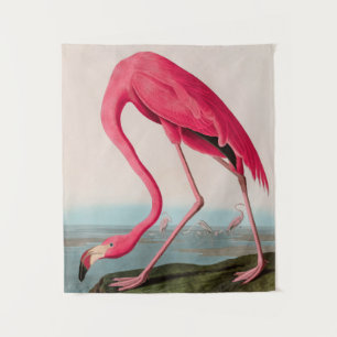American Flamingo Birds of America Audubon Print Tapestry