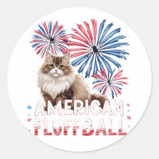 American Fluffball - Sticker pour chat