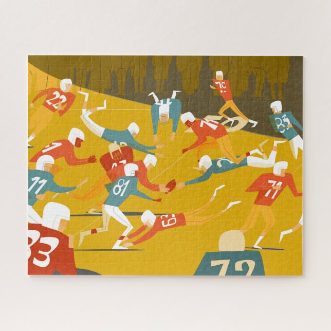 American football 520 pieces jigsaw  puzzle (Horizontal)