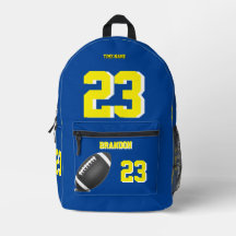 American Football ball backpack school            