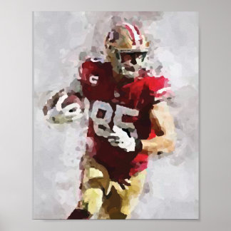 American Football beautiful abstract retro poster