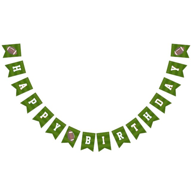 American Football Birthday Party Bunting Flags (All)