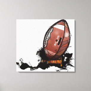 American football canvas print