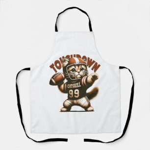 American Football Cat - Touchdown Purrfection Apron