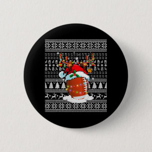 American football christmas 28 2 inch round button