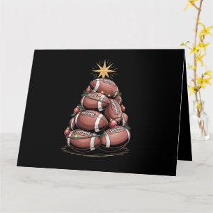 American Football Christmas Tree Xmas Pyjamas  Card