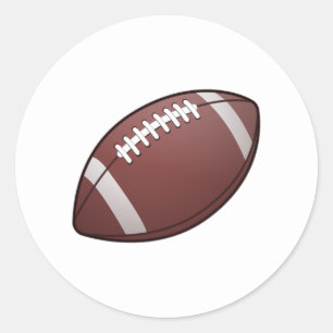 American Football Classic Round Sticker