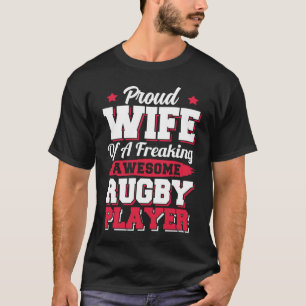 American Football Coach Rugby Player Wife T-Shirt