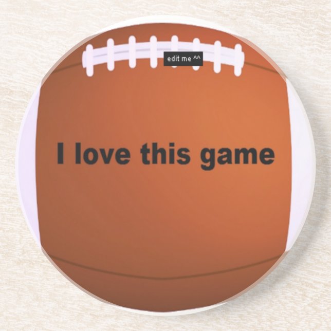 American football coaster (Front)