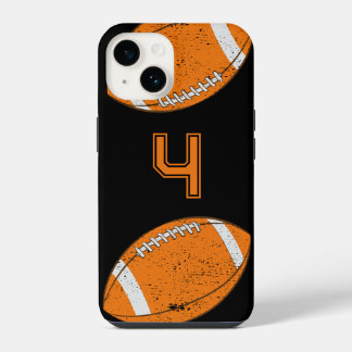 American Football Custom Jersey Number Black iPhone 14 Case
