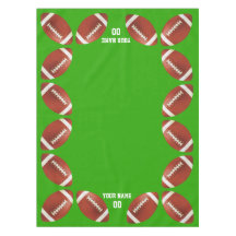 American Football Custom Tablecloth