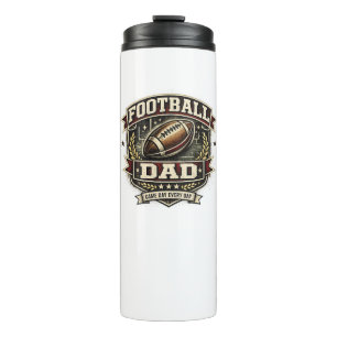 American Football Dad Pride Design Thermal Tumbler