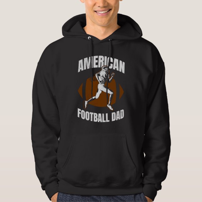 American Football Dad Quaterback Kicker For Men Wo Hoodie (Front)