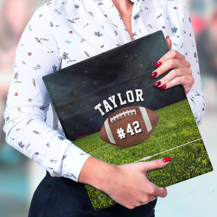 American Football Field Name Team Jersey Number Binder