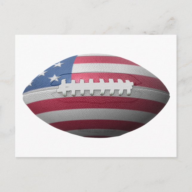 American Football Flag Postcard (Front)