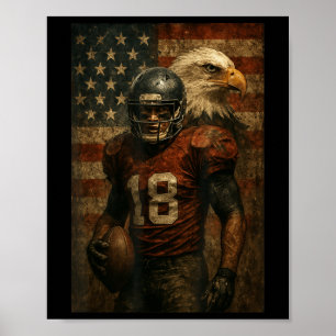 American Football Gifts For Footballers Football P Poster