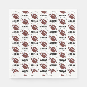 American Football Gridiron Ball Birthday Party Napkin
