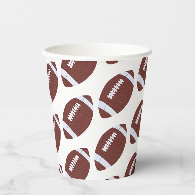 American Football Gridiron Ball Pattern  Paper Cups (Front)
