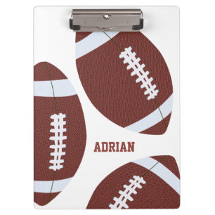 American Football Gridiron Ball Personalized Clipboard