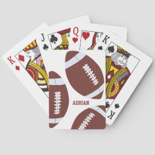 American Football Gridiron Ball Personalized Playing Cards